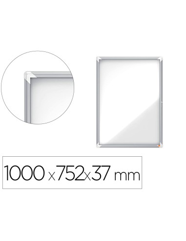 Vitrina de anuncios nobo premium plus magnetica 9 x din a4 1000x752x37 mm