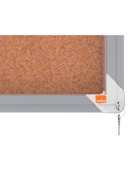 Vitrina de anuncios nobo premium plus corcho con puerta corredera 12 x din a4 922x967x63 mm Vitrina de anuncios nobo premium plus corcho con puerta corredera 12 x din a4 922x967x63 mm