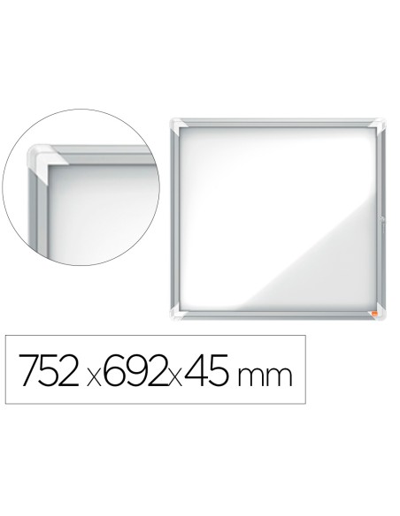 Vitrina de anuncios nobo premium plus magnetica de exterior 6 x din a4 752x692x45 mm Vitrina de anuncios nobo premium plus magnetica de exterior 6 x din a4 752x692x45 mm