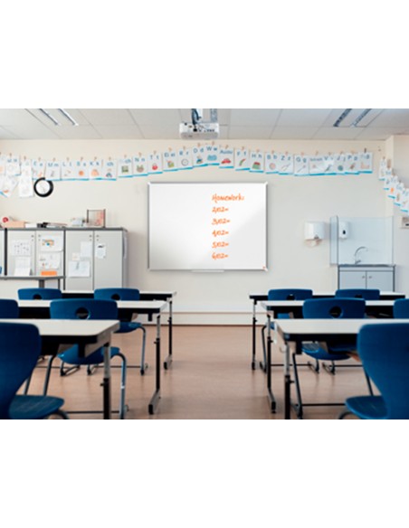 Pizarra blanca nobo premium plus melamina 1800x1200 mm