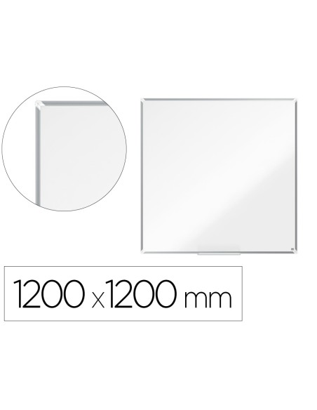 Pizarra blanca nobo premium plus melamina 1200x1200 mm