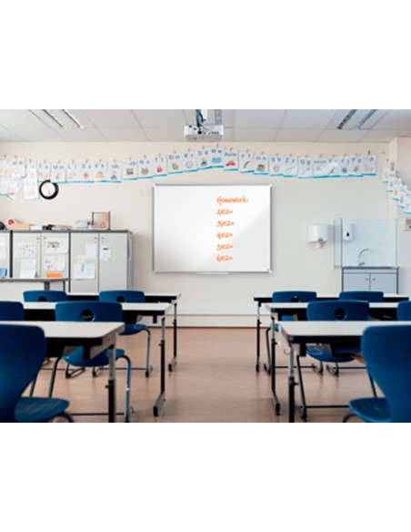 Pizarra blanca nobo premium plus melamina 600x450 mm