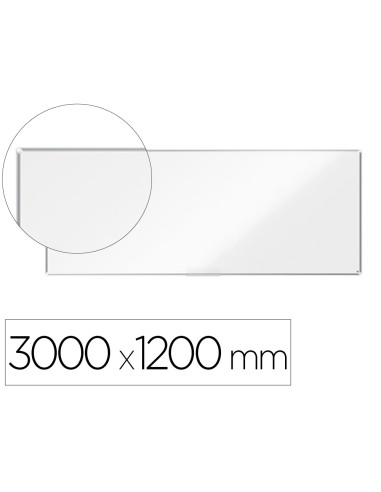 Pizarra blanca nobo premium plus acero vitrificado magnetica 3000x1200 mm