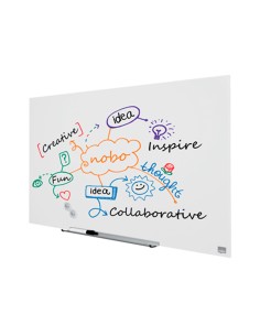 Pizarra blanca nobo impression pro cristal 45 magnetica 993x559 mm