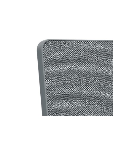 Pizarra blanca nobo movemeet con tablero de anuncios portatil marco gris doble cara magnetica 1800x900 mm