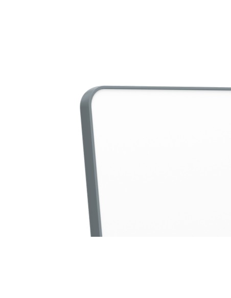 Pizarra blanca nobo movemeet extraible y portatil marco gris doble cara magnetica 1800x900 mm