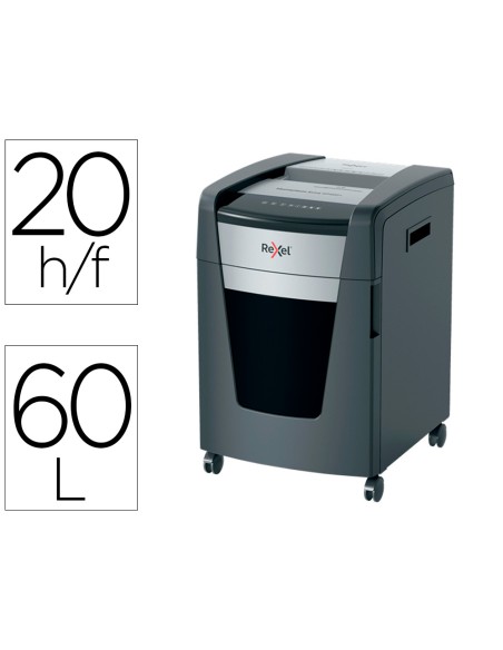 Destructora de documentos rexel momentum extra xp420 capacidad corte 20 h p4 destruye grapas clips cd y