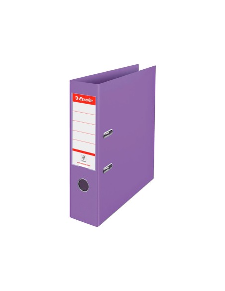 Archivador de palanca esselte colour breeze carton forrado pvc din a4 lomo 75 mm color malva