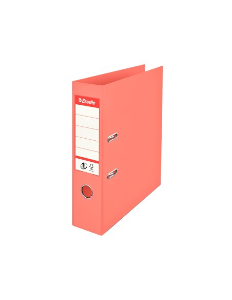 Archivador de palanca esselte colour breeze carton forrado pvc din a4 lomo 75 mm color coral