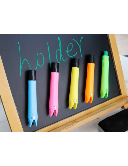 Portatizas plastico liderpapel magnetico colores surtidos caja de 5 unidades
