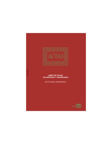 Libro liderpapel din a4 actas 30 anillas con 100 hojas movibles foliadas