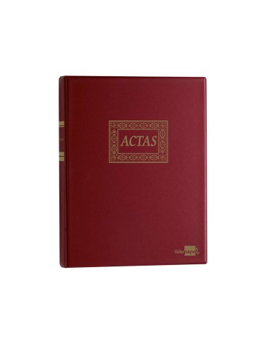 Libro liderpapel din a4 actas 30 anillas con 100 hojas movibles foliadas