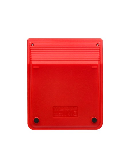 Calculadora liderpapel sobremesa xf22 10 digitos solar y pilas color rojo 127x105x24 mm