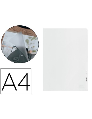 Carpeta dossier unero leitz recycle din a4 polipropileno 140 mc transparente bolsa de 25 unidades