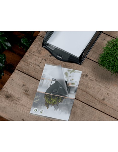 Carpeta dossier unero leitz recycle din a4 polipropileno 140 mc transparente bolsa de 25 unidades