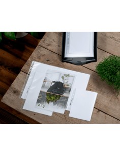 Carpeta dossier unero leitz recycle din a4 polipropileno 140 mc transparente bolsa de 25 unidades