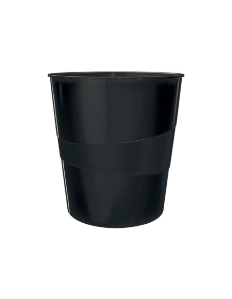 Papelera plastico leitz recycle color negro 15 litros