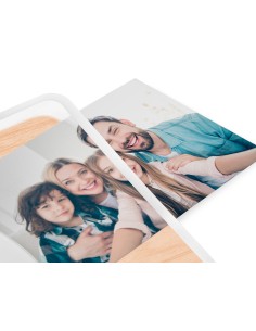 Alfombrilla de raton cep silva bambu con solapa transparente 210x150x2 mm