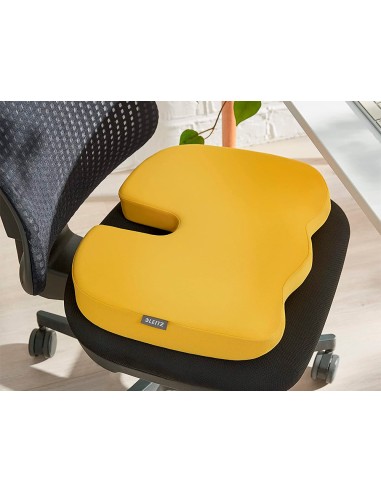 Cojin de asiento leitz active ergo cosy color amarillo