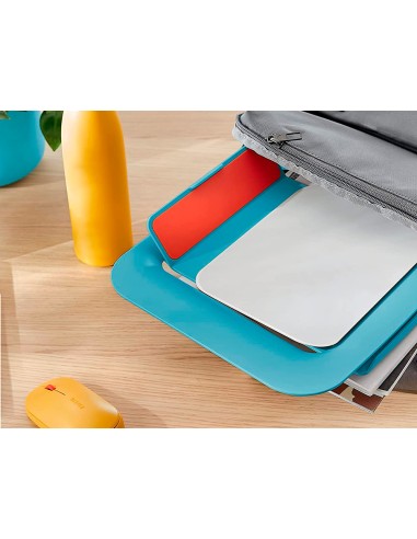 Soporte para portatil leitz ergo cosy ajustable 4 alturas color azul 310x50x247 mm
