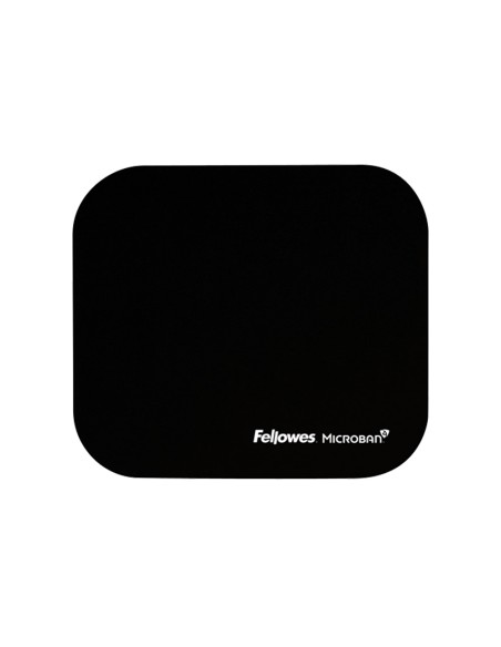 Alfombrilla para raton fellowes con proteccion microban color negro 226x192x3 mm