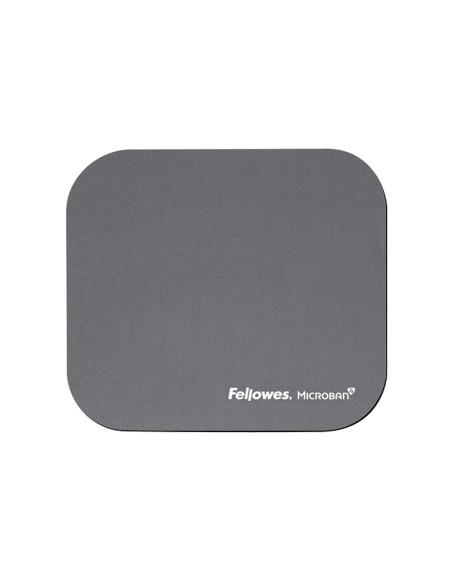 Alfombrilla para raton fellowes con proteccion microban color gris 226x192x3 mm