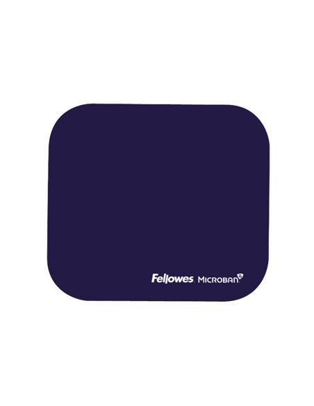 Alfombrilla para raton fellowes con proteccion microban color azul 226x192x3 mm