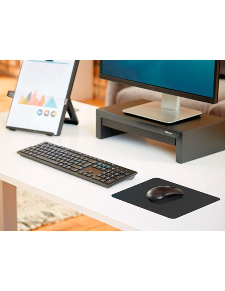 Alfombrilla para raton fellowes estandar reciclada 50 color negro