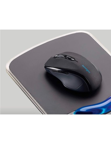 Alfombrilla para raton kensington duo gel con reposamunecas color negro azul 240x182x25 mm