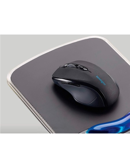 Alfombrilla para raton kensington duo gel con reposamunecas color negro azul 240x182x25 mm