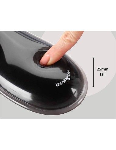 Reposamunecas kensington duo gel teclado color negro rojo 240x182x25 mm