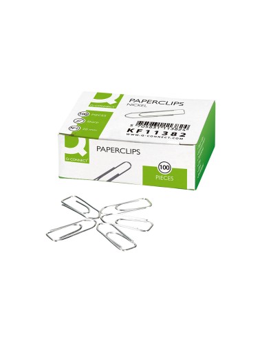 Clips niquelados q connect n 1 picos 20 mm punta caja de 100 unidades