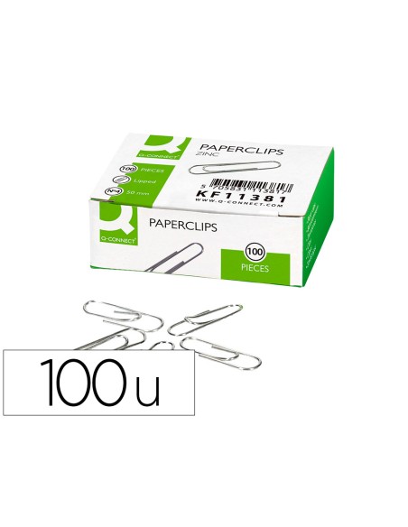 Clips zinc q connect n 4 labiados 50 mm caja de 100 unidades