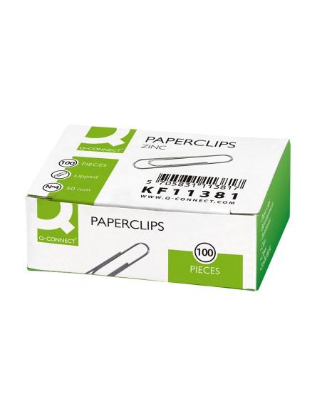 Clips zinc q connect n 4 labiados 50 mm caja de 100 unidades