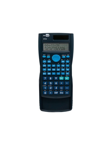 Calculadora liderpapel cientifica xf32 12 digitos 240 funciones con tapa solar y pilas color azul 156x85x20