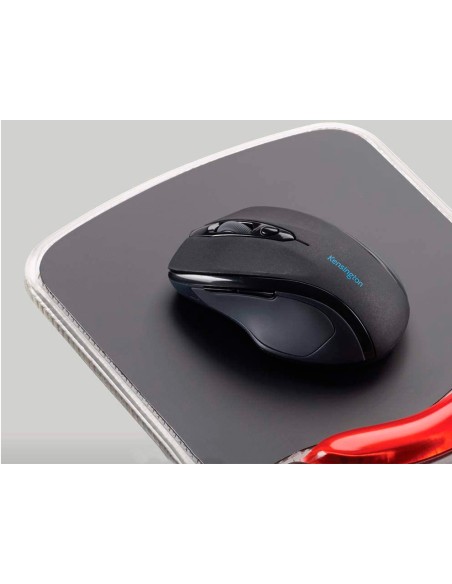 Alfombrilla para raton kensington duo gel con reposamunecas color negro rojo 240x182x25 mm
