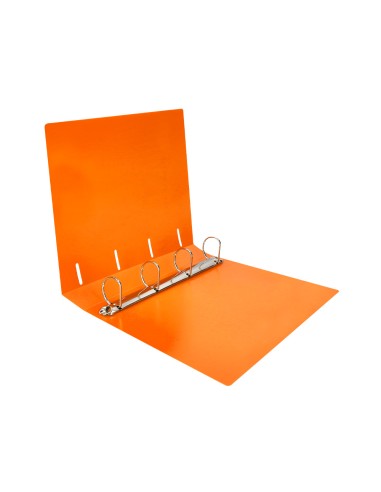 Carpeta liderpapel 4 anillas mixtas 40 mm polipropileno din a4 naranja fluor opaco
