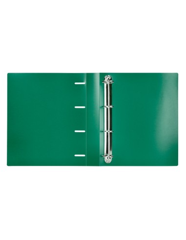 Carpeta liderpapel 4 anillas mixtas 40 mm polipropileno din a4 verde translucido
