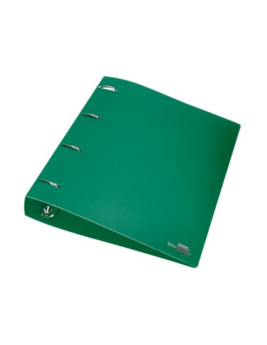 Carpeta liderpapel 4 anillas mixtas 40 mm polipropileno din a4 verde translucido