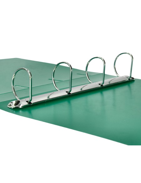 Carpeta liderpapel 4 anillas mixtas 40 mm polipropileno din a4 verde translucido