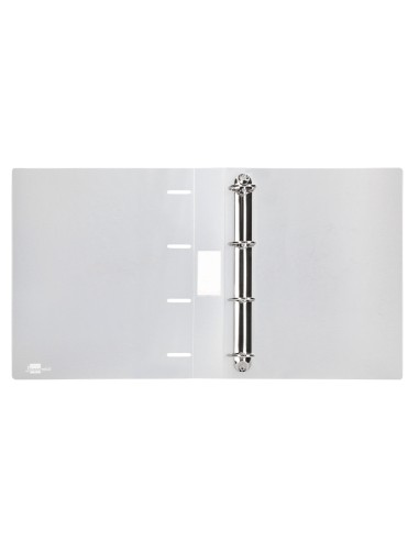 Carpeta liderpapel 4 anillas mixtas 40 mm polipropileno din a4 transparente