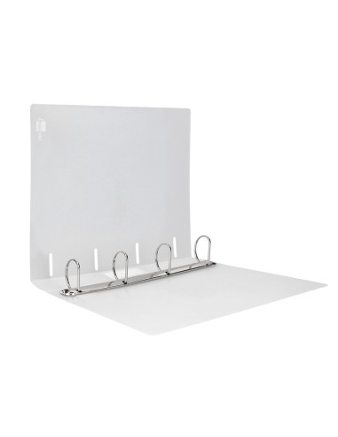 Carpeta liderpapel 4 anillas mixtas 40 mm polipropileno din a4 transparente