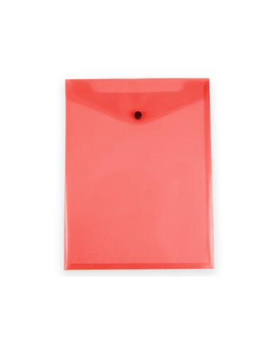 Carpeta liderpapel dossier broche polipropileno din a4 formato vertical con fuelle rojo translucido