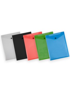 Carpeta liderpapel dossier broche polipropileno din a4 formato vertical con fuelle negro opaco