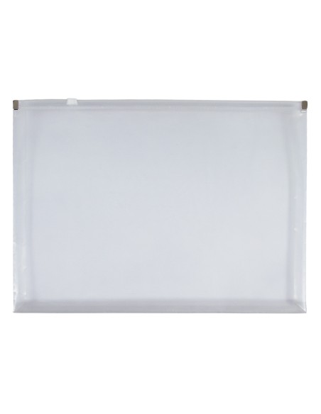 Carpeta dossier liderpapel a6 cierre de cremallera transparente