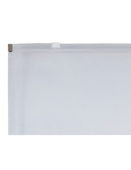 Carpeta dossier liderpapel a4 cierre de cremallera transparente