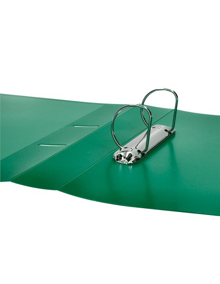 Carpeta liderpapel canguro 2 anillas 40 mm mixtas polipropileno din a4 verde translicudo