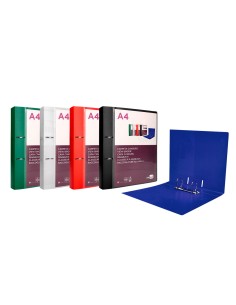 Carpeta liderpapel canguro 2 anillas 40 mm mixtas polipropileno din a4 verde translicudo