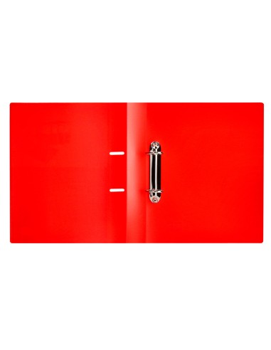 Carpeta liderpapel canguro 2 anillas 40 mm mixtas polipropileno din a4 rojo translicudo