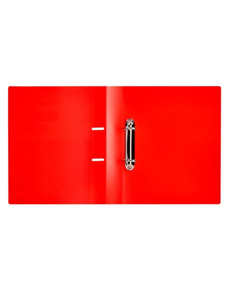 Carpeta liderpapel canguro 2 anillas 40 mm mixtas polipropileno din a4 rojo translicudo